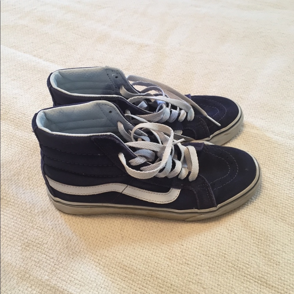 Vans navy suede sneakers